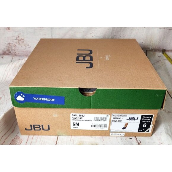 JBU Fall 2022 Navy/Tan Maplewood Waterproof Women’s Boots Size 6M – Stylish - Picture 9 of 16